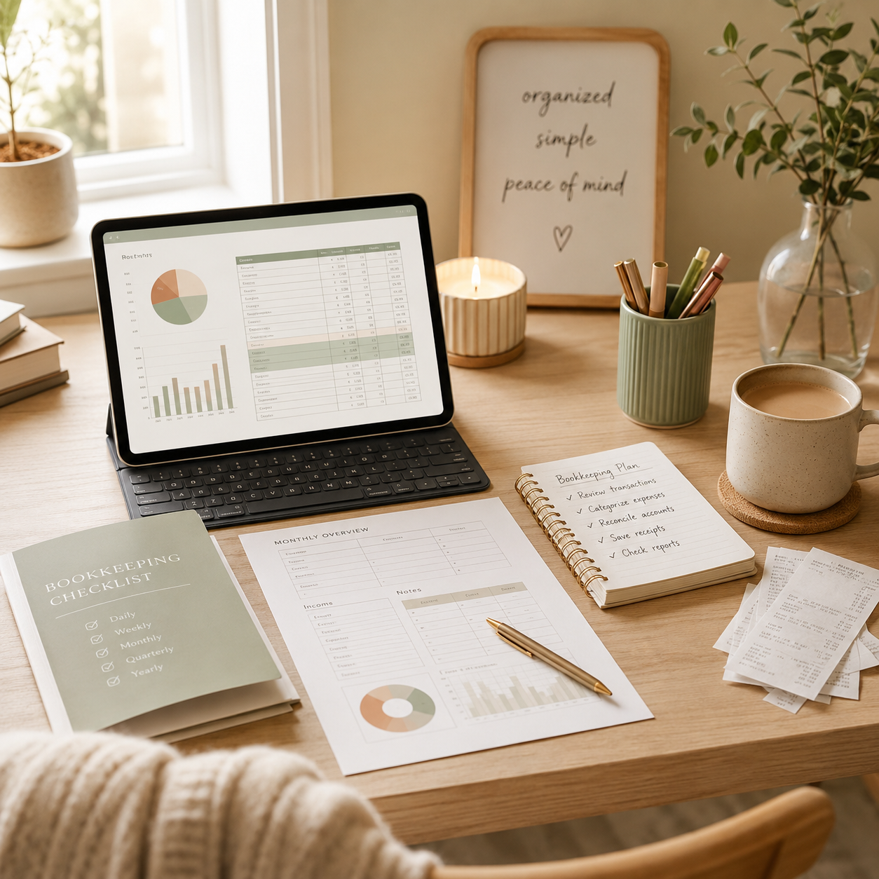 Self-guided bookkeeping tools