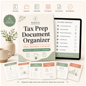 Tax Prep Document Organizer