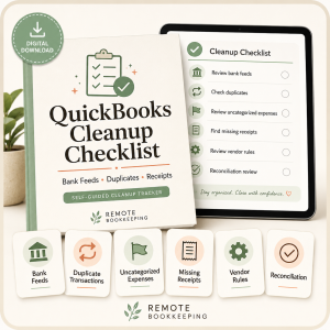 QuickBooks Cleanup Checklist